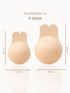 UNDERNEAT Reusable Adhesive Bunny Ups – Rabbit Ear Lift Design, Non-Adhesive Nipple Zone, Extra Lift Support - Beige