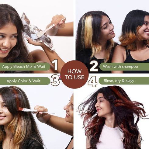 Paradyes Coffee Brown + Lighten Up! Bleach Pack