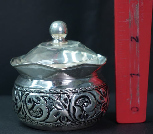 Pure Silver Kumkum Antique Barani 56.76g By Mahita Collections
