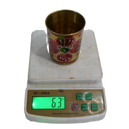 Pure Brass Handcrafted Tumbler Glass | Pack of 2