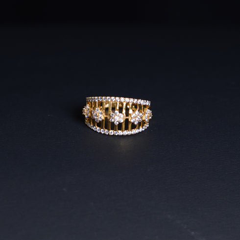 22 Carat Gold Shimmer Stoned Ring 2.91g by Mahita Collections