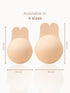 UNDERNEAT Reusable Adhesive Bunny Ups – Rabbit Ear Lift Design, Non-Adhesive Nipple Zone, Extra Lift Support - Beige