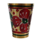 Pure Brass Flora Design Drinking Glass | Pack of 1