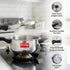 Prestige Svachh Aluminium Anti Bulge Gas And Induction Compatible Pressure Cooker 5 L Combo