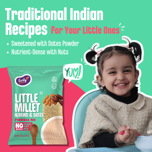 Early Foods Trial Pack Little Millet Almond and Dates Porridge Mix