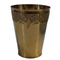 Pure Brass Flora Design Drinking Glass | Pack of 1