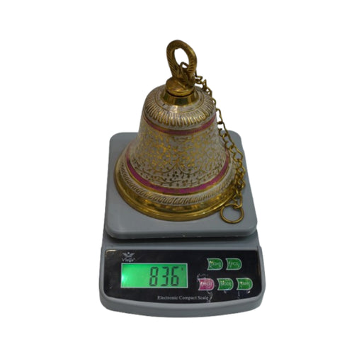 Decorative Brass Temple Bell 836g