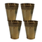 Pure Brass Traditional Drinking Glass | Pack of 4