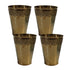 Pure Brass Traditional Drinking Glass | Pack of 4