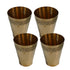 Pure Brass Traditional Drinking Glass | Pack of 4