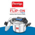 Prestige Svachh Flip-on Stainless Steel Gas And Induction Compatible Pressure Cooker 3 L