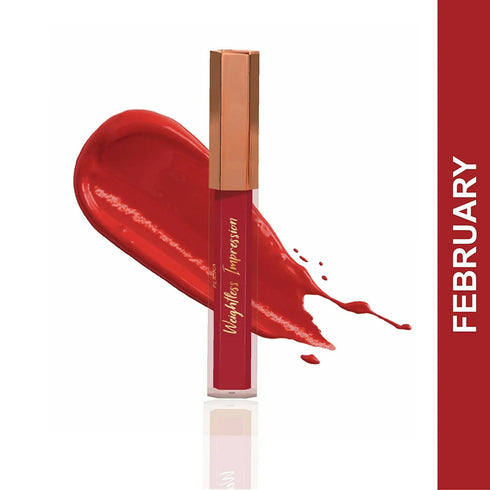 FLiCKA Weightless Impression 02 February | Red Matte Finish Liquid Lipstick