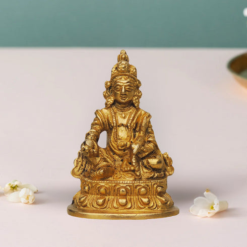 Brass Kuber Ji God Statue 0.29Kg