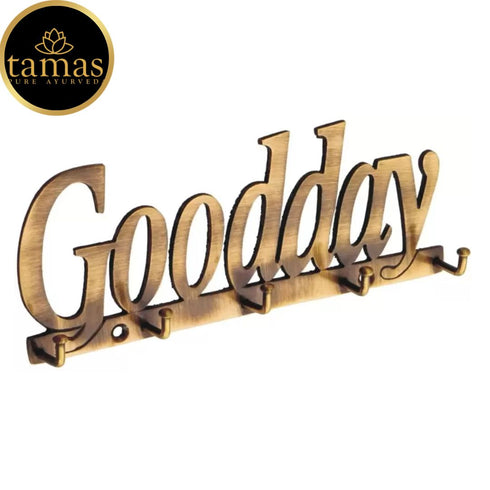 Tamas Brass Good Day Key Holder (Brown)