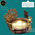 Tamas Brass Handcrafted Ethnic Peacock Carving Design Urli Showpiece
