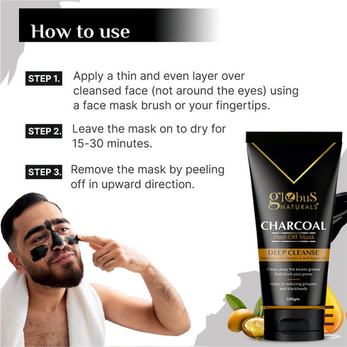 Globus Naturals Charcoal Peel Off Mask