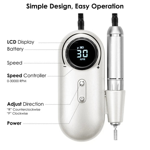 Shills Professional Mellow Edition Nail Drill Machine 30000 RPM