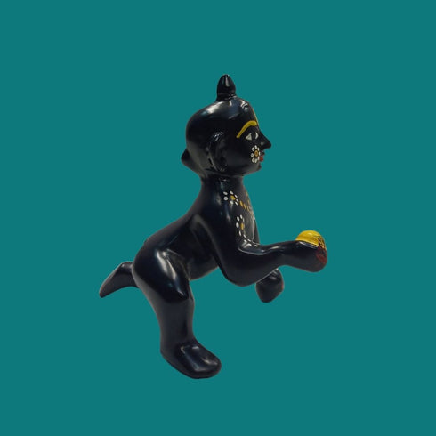 Tamas Brass Black Laddu Gopal - Thakur Ji Statue/Idol