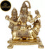 Tamas Brass Shiv Parivar With Nandi Statue(Golden)