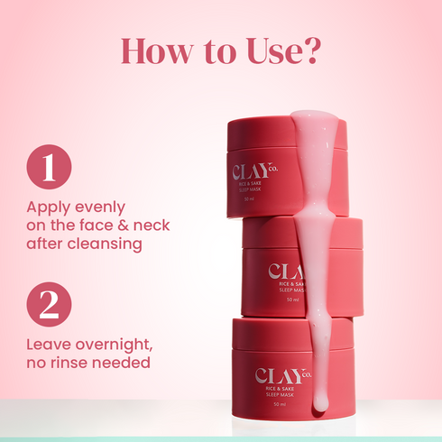 ClayCo Brightening Rice & Sake Sleep Mask with Vitamin C