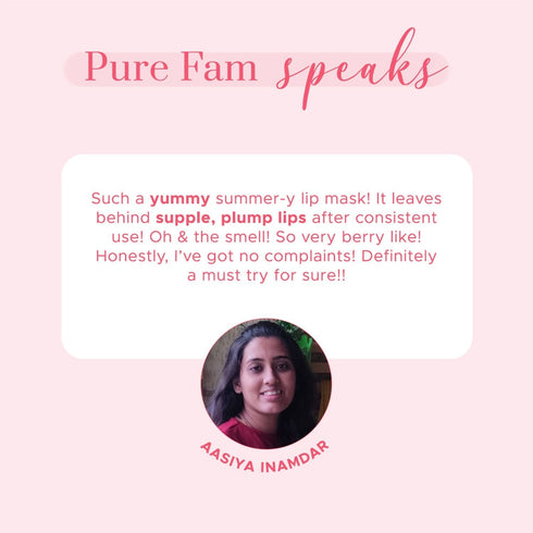 PureSense Strawberry Slush Lip Plumping Mask | From the makers of Parachute Advansed