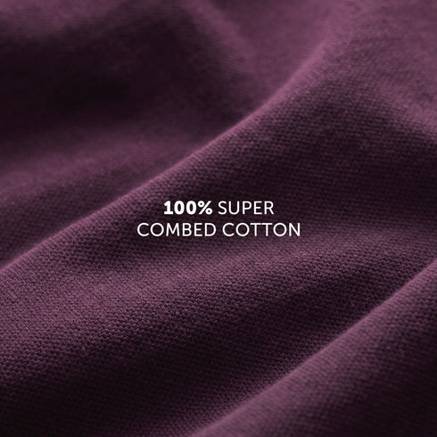 XYXX Pace Combed Cotton T-shirts Plum Red