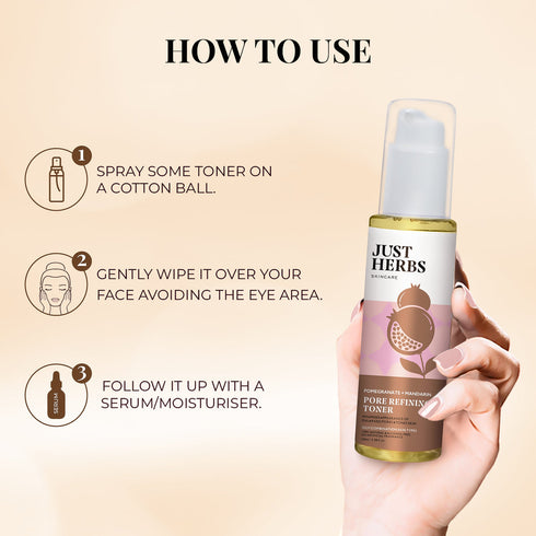 Just Herbs Pomegranate Mandarin Pore Refining Tonique