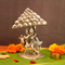 Servdharm Govardhan Krishna Idol 8.5 inch Silver Plated