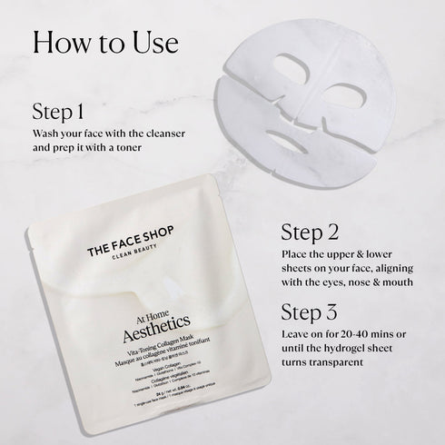 The Face Shop Vita Toning Collagen Face Mask With Glutathione & Hyaluronic Acid