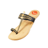 Vhaanfootwear Black & Gold Color Soft Kolhapuri Chappal for women by vhaan