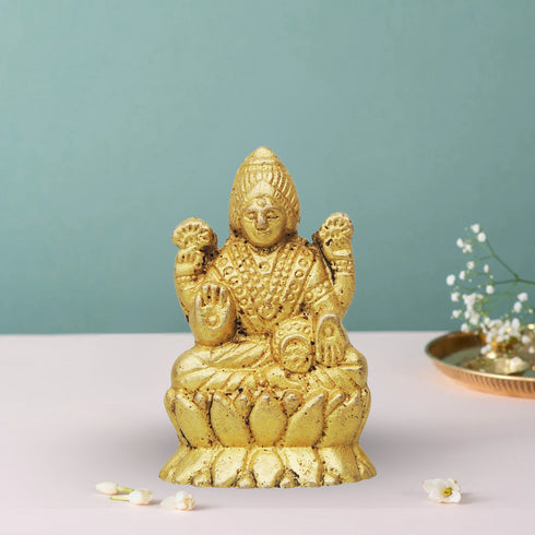 Brass Laxmi Ji Statue 0.08Kg
