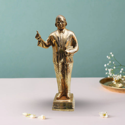 Brass Ambedker Standing Statue 2.98Kg