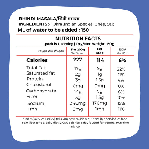 Drym foods Bhindi Masala