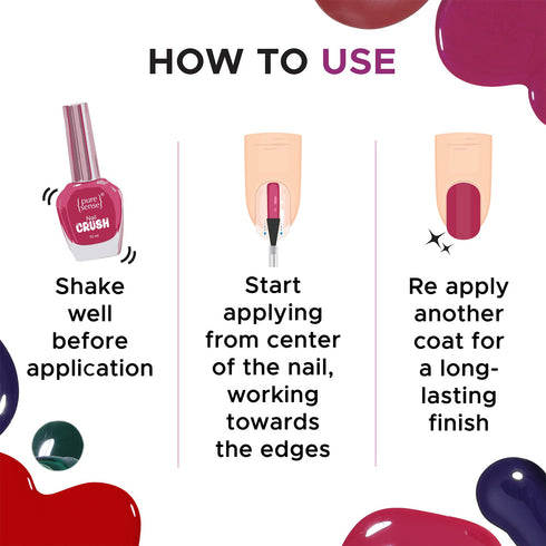 PureSense Nail Crush Pops | Nail Enamel | Nail Polish | Nail Paint
