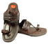 Vhaanfootwear Original Dark Brown Pure Leather Moja shape Handstitched Kolhapuri Chappal For Men Vhaan