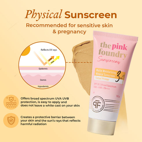 The Pink Foundry Mineral Matte Tinted Sunscreen SPF 30