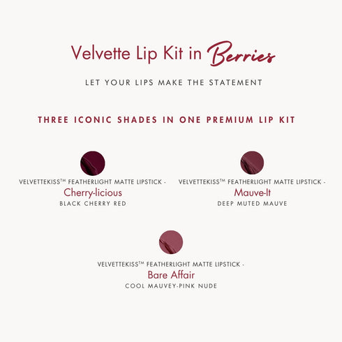 HYUE Velvette Lip Kit | Berries