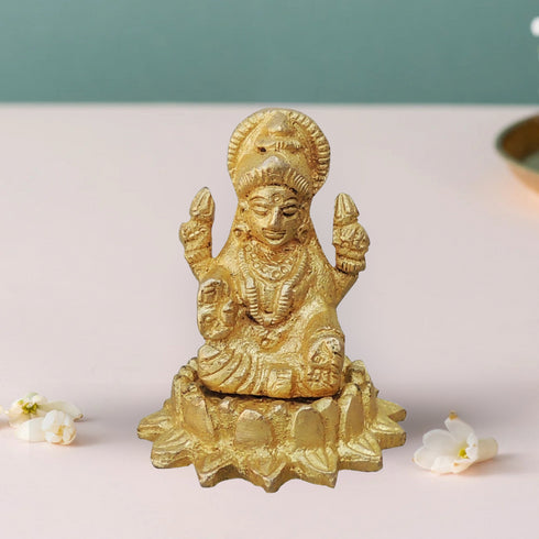 Goddess Brass Showpiece Laxmi idol 0.09Kg