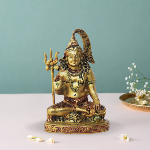 Brass Shiv Ji Statue 1.08Kg