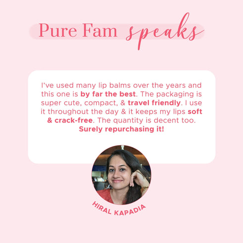 PureSense Strawberry Slush Lip Balm | From the makers of Parachute Advansed