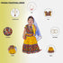 Raj Fancy Dresses Radha and Krishna RadhaJi| Lemon Brocade Fabric Janmashtami Mythological Character Costume