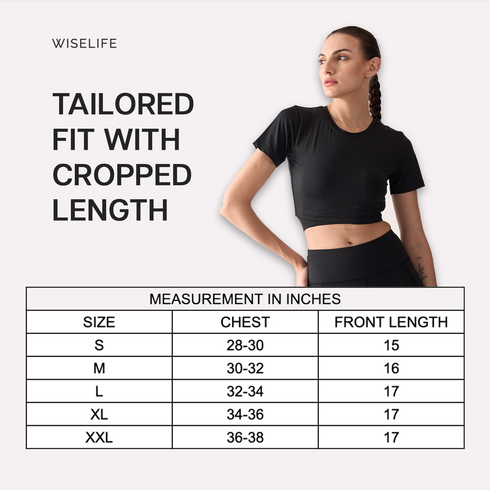 Wiselife Active Crop Top (Brown)