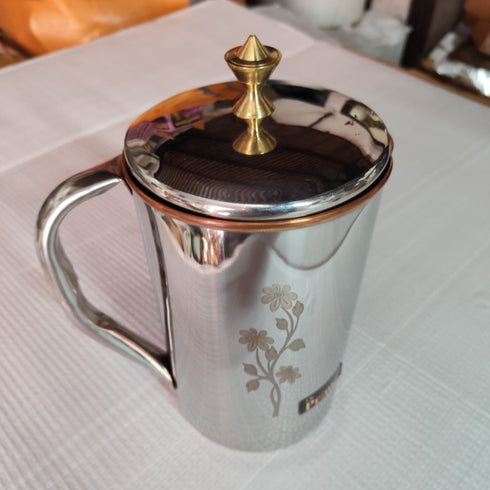 Steel Copper Water Jug 1 Liter