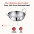 Vinod Claro Heavy Gauge Stainless Steel Hammered Kadai 2.5 mm 3800 ml