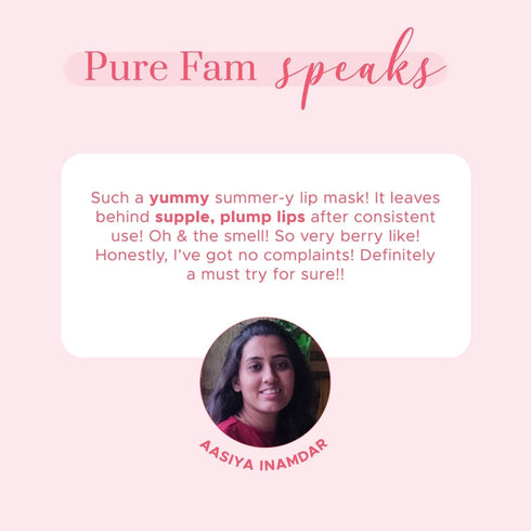 PureSense Strawberry Slush Lip Plumping Mask | From the makers of Parachute Advansed