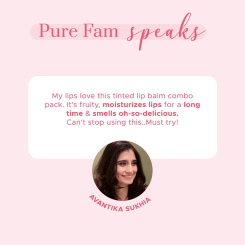 PureSense Cherry Candy Tinted Lip Balm combo | From the makers of Parachute Advansed