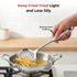 Vinod Stainless Steel Queens Perforated Skimmer Heavy Gauge Strainer Jhara 38.5 cm I Set of 2 I no 2