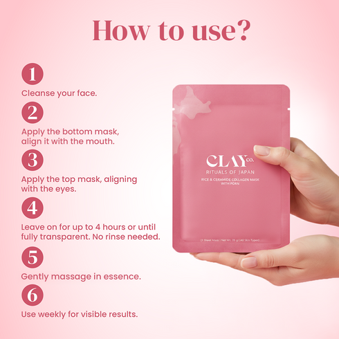 ClayCo Rice & Ceramide Collagen Sheet Mask with PDRN