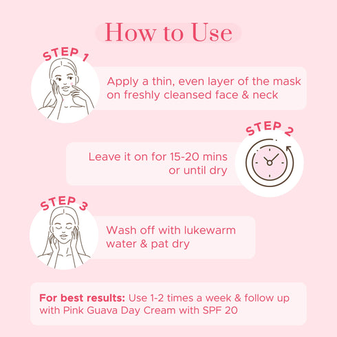 PureSense Pink Guava Face Mask | From the makers of Parachute Advansed