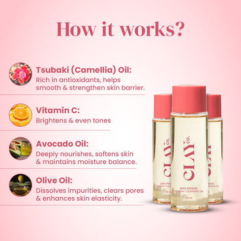ClayCo Zero-residue Tsubaki Cleansing Oil